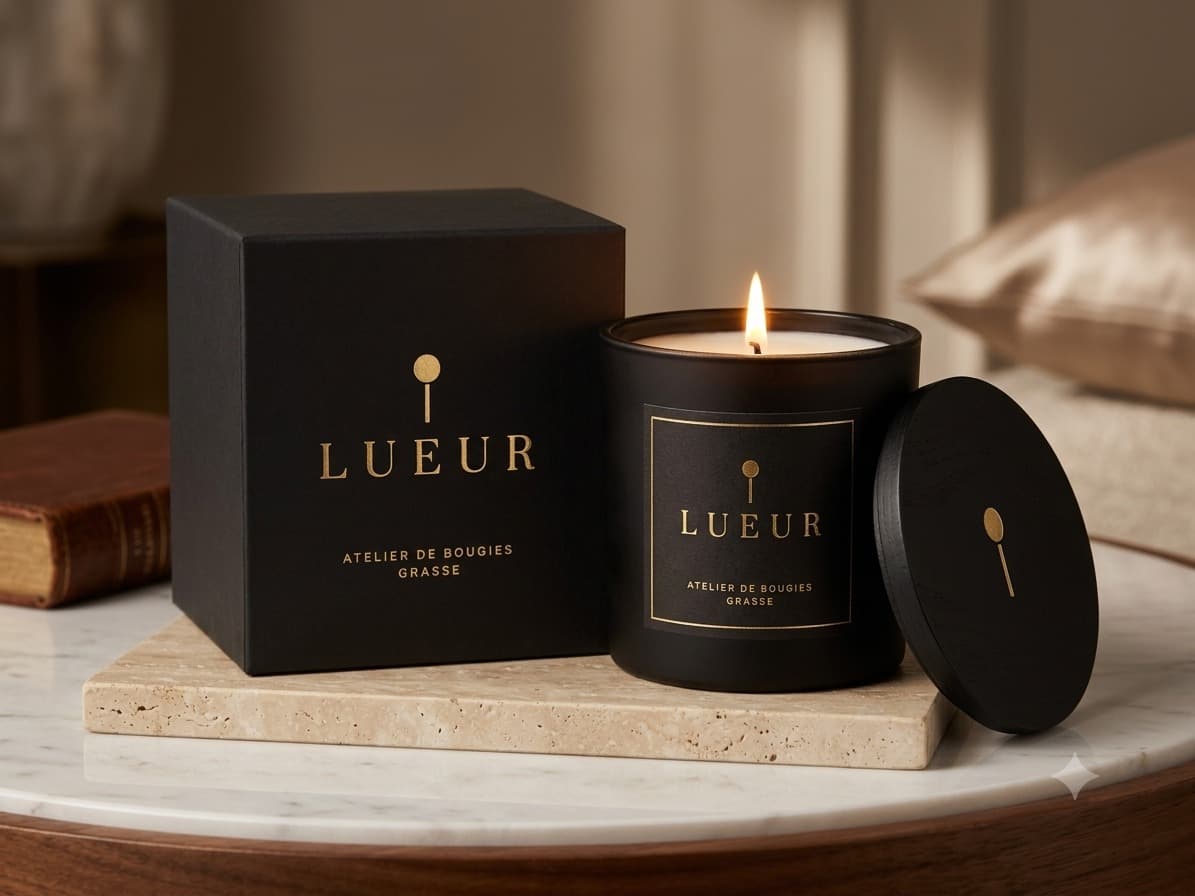 Coffret et bougie Lueur